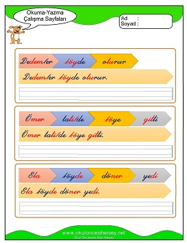 ö sesi Çalışma Sayfaları